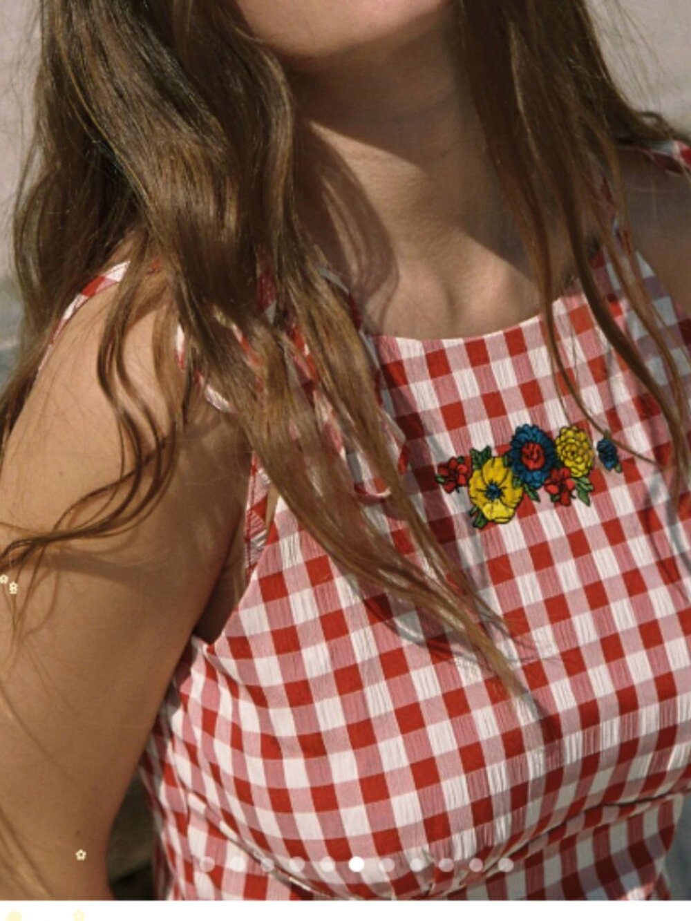 Lucy Top Lisa Says Gah Cherry Red Gingham - Picture 6 of 6